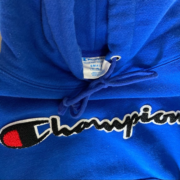 Royal blue Champion hoodie - Picture 2 of 2
